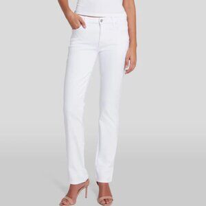Seven for all Mankind white denim Kimmie straight leg in white jean 28/33 long